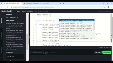 HackerRank Java code solution | Currency-formatter Java code solution for Campus Preparation