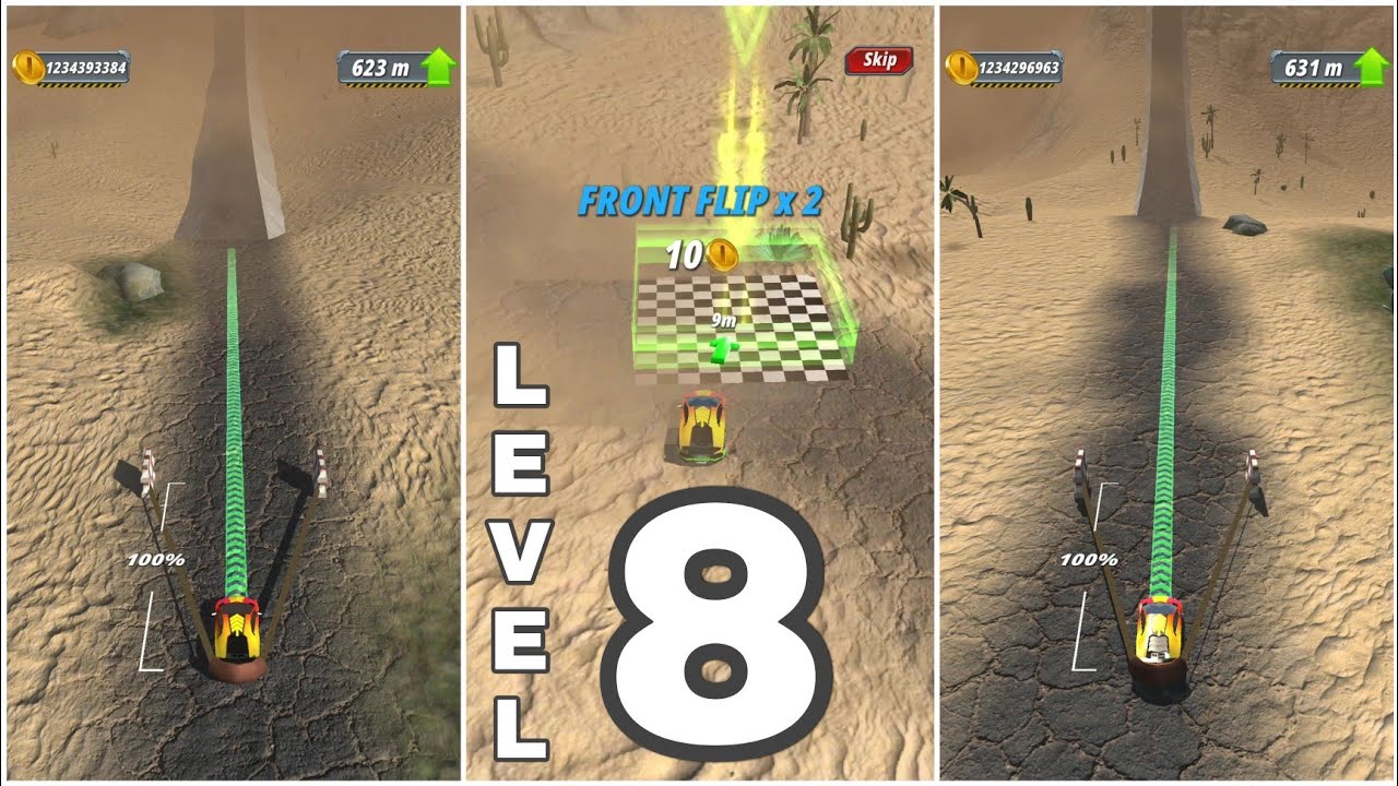 Slingshot Stunt Driver Gameplay Level 8 YouTube