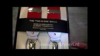 Albert Thurston Bretels Rood Wol