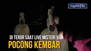 Teror pocong kembar !! penonton geger ada dua sosok pocong saat live padahal saya cuma liat satu