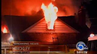 Frustrated fire crews battle blaze in Medina Cty.