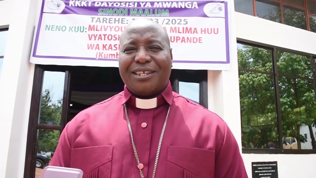 DKT. DANIEL MONO ACHAGULIWA KUMRITHI  ASKOFU SENDORO  DAYOSISI YA MWANGA
