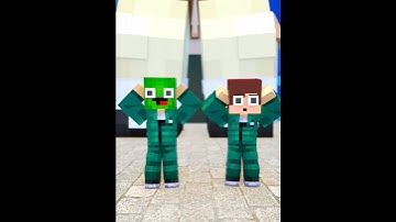 JJ and Mikey Jump Rope Challenge In SquidGame ☠️ #minecraft #shorts #squidgame2