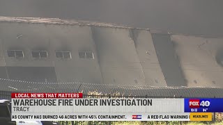'Extremely rare fire': Crews continue battling Tracy warehouse blaze at million-square-foot facility
