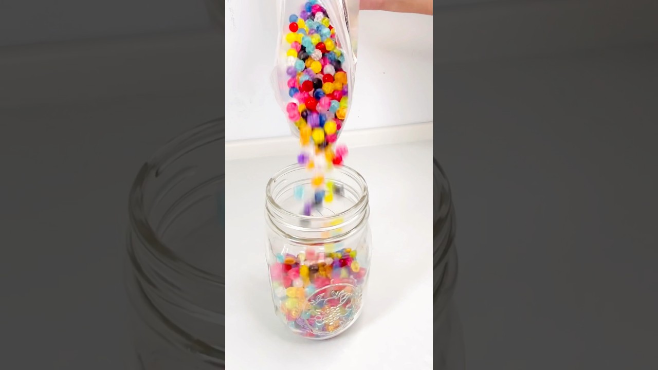 ASMR Falling Little Balls and Satisfying Pouring 