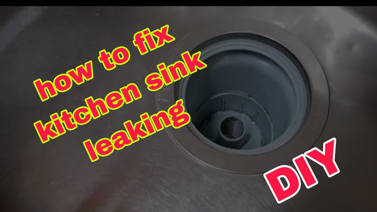 HOW TO FIX KITCHEN BASIN SINK LEAKING - YouTube