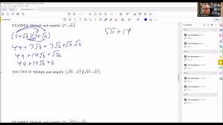 Multiplying Square Roots Using FOIL