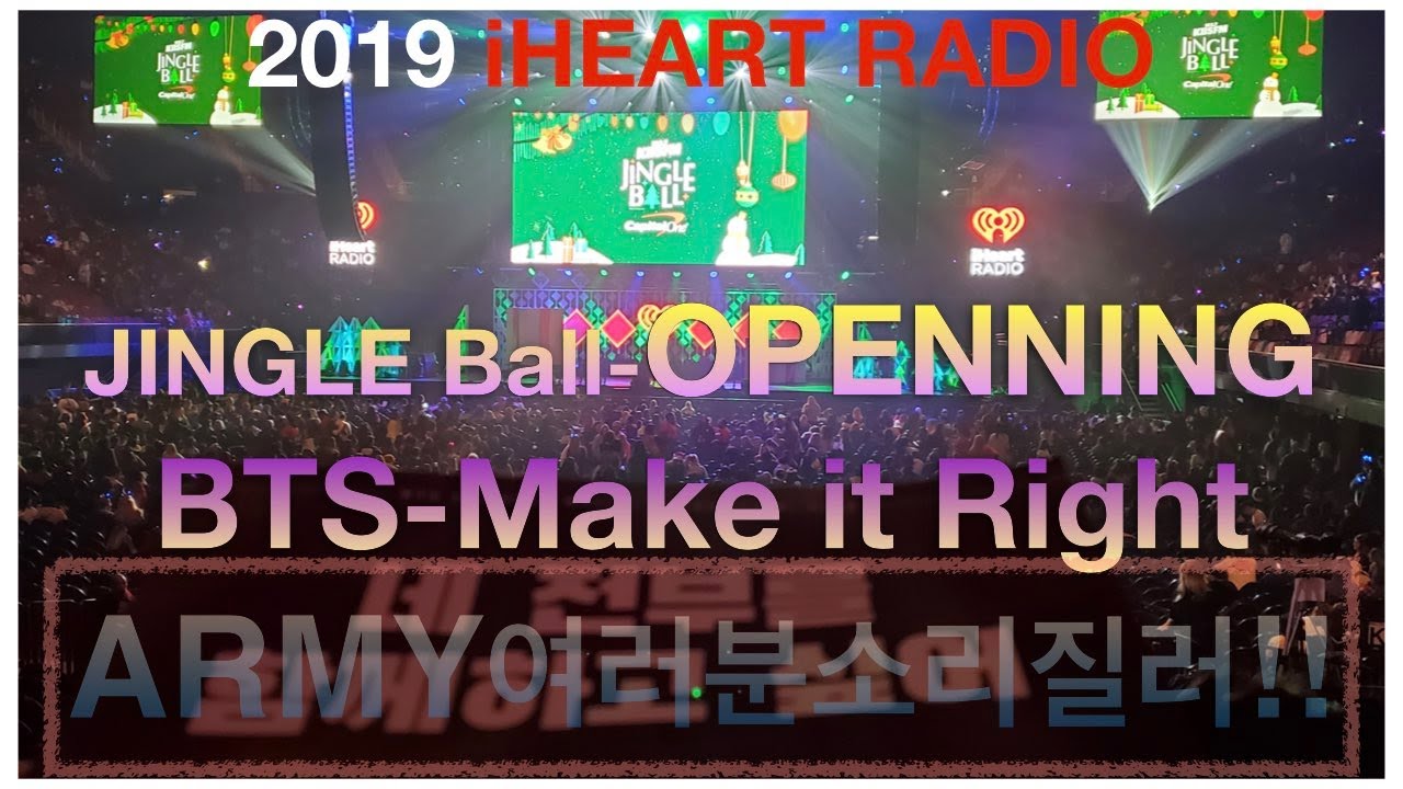 BTS(방탄소년단) 징글볼 오프닝 두번째 곡 Make it Right(2nd Song)