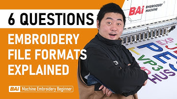 6 Questions about Embroidery File Formats Explained | Machine Embroidery beginner