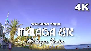 Málaga Este Playa de la Malagueta October 2020, Costa del Sol | Málaga, Spain | Walking Tour [4K]