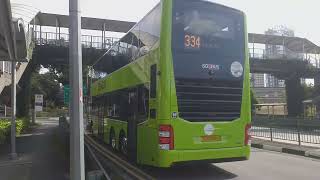 Tower Transit Singapore: [SG6289H] On Service 334 Departing SDAC Bus Stop Along JEC