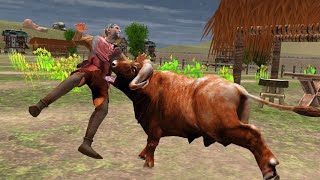 Mad Angry Bull attack human android game part [691]🏃‍♀️🏃‍♂️🐃🐄🐂🏁 screenshot 5