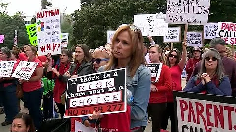 Vaccines law moves forward in California Senate