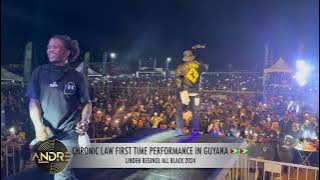 JAHSHII RUN UP ON STAGE WITH CHRONIC LAW IN GUYANA 🇬🇾🇬🇾LIVE PERFORMANCE IN LINDEN REGIONAL ALL BLACK