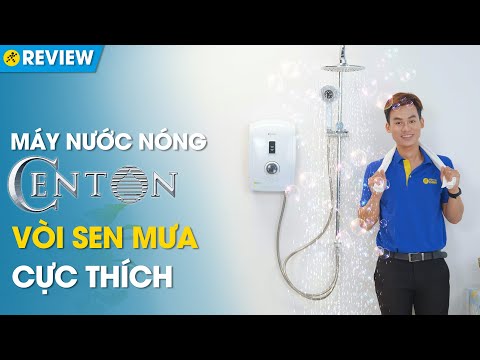 Máy nước nóng Centon: Cảm biến tự ngắt, vòi sen mưa sang trọng (GD600ESP RS FL) • Điện máy XANH