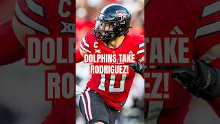 🚨JUST IN: Miami Dolphins Draft Texas Tech LB Jacob Rodriguez #shorts #nfl #miamidolphins