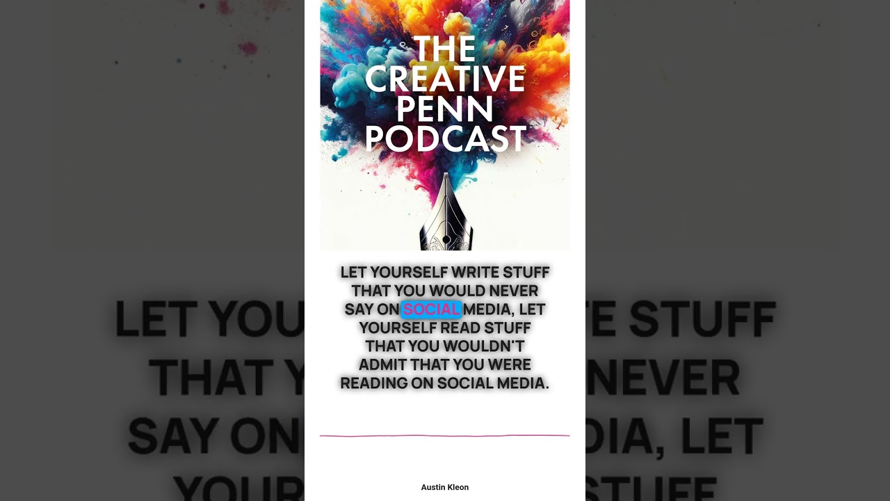 Give yourself permission to be bad — Austin Kleon