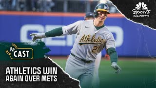 Tyler Soderstrom's two-home run game secures Athletics' fourth consecutive win | NBCSCA screenshot 1