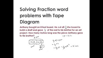 Solving Fraction Word Problem with Tape Diagram