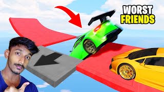 Awesome stunt race 😍 Vera level fun with Friends 🔥 GTA 5 Stunt Race in Tamil