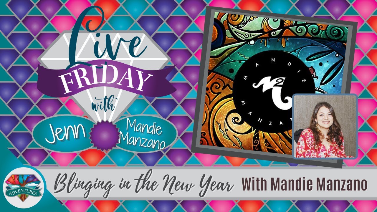 “Blinging in the New Year” with MANDIE MANZANO 💎 diamond painting 💎