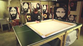 4'6" x 5'6" blank canvas stretching tutorial