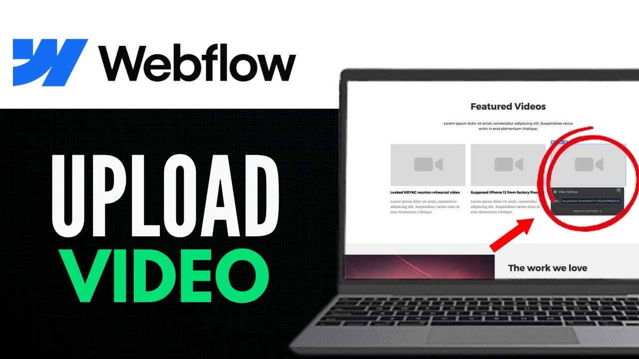 How To Upload Video On Webflow 2025 (FAST!!) - YouTube