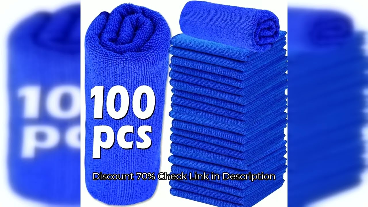 Microfiber Cleaning Cloths Lint Free Microfiber Cleaning Towel Cloths Reusable Cleaning Towels w/ Su