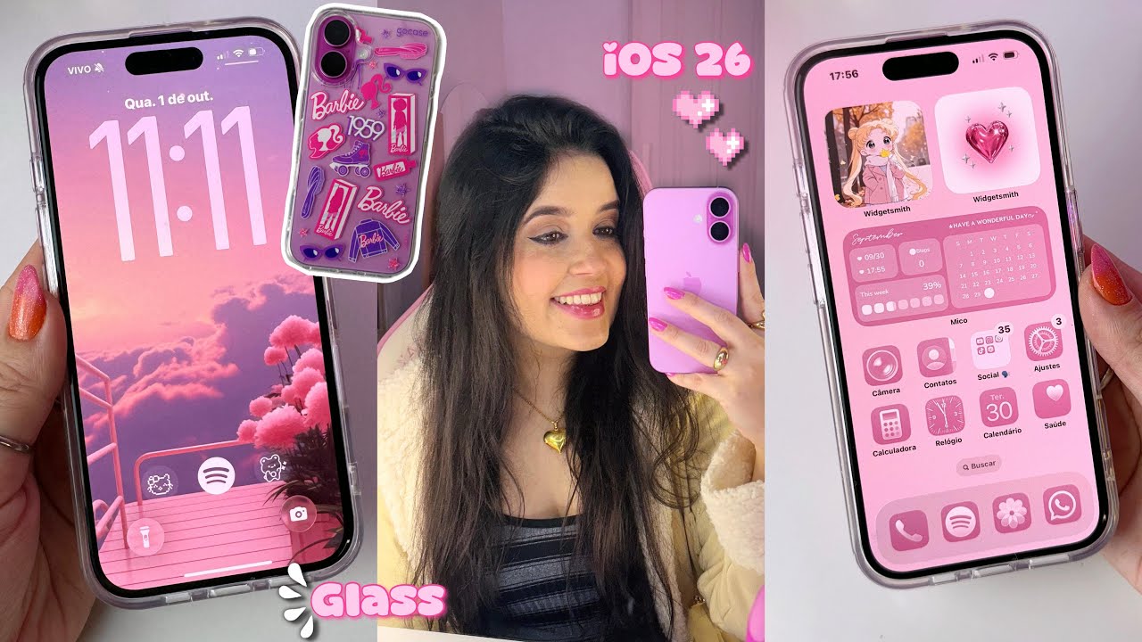 🎀 COMO PERSONALIZAR SEU iPHONE COM iOS 26 | Liquid Glass - YouTube