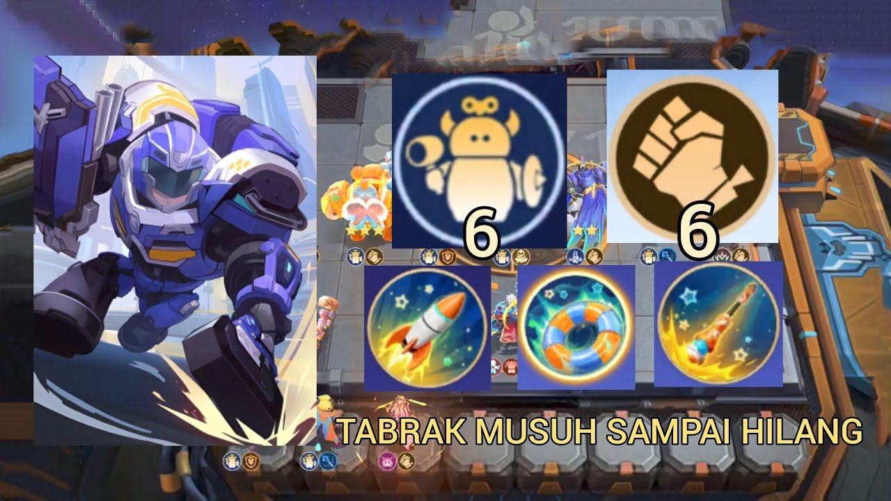 HYPER JHONSON 6 TOY MISCHEF 6 BRUISER COMBO SKILL, ITEM DAN BASIC ATTACK SALING MENYATU 