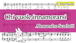 【C-Dur】Piano Accompaniment/Chi Vuole innamorarsi