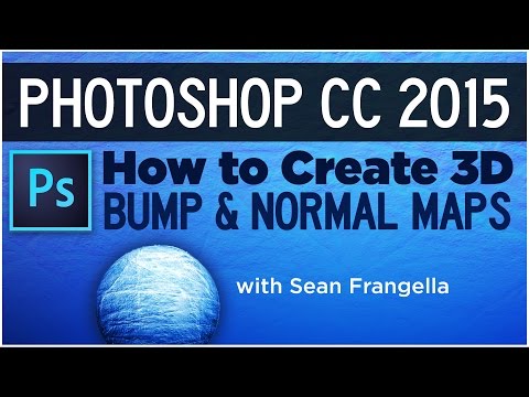 How to create normal maps and bump maps in Photoshop CC   Tutorial - Sean Frangella