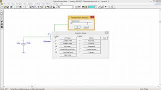 PSpice - Analysis Setup - Temperature and Sensitivity