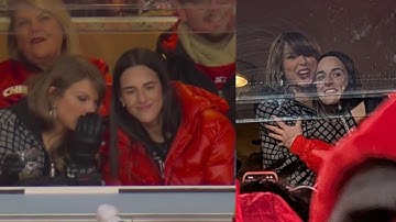 Taylor Swift Joyfully Hugs Caitlin Clark After Travis Kelce Scores Huge Touchdown in Chiefs Playoff
