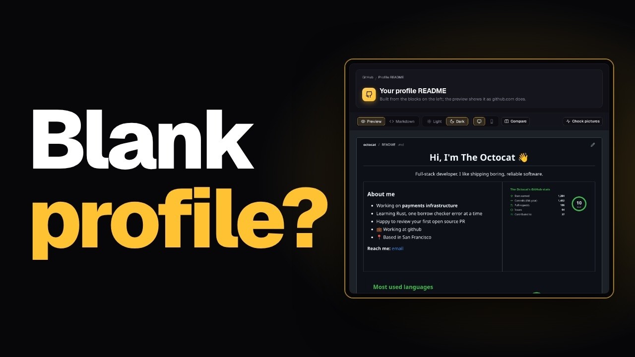Fill your GitHub profile README from your resume - YouTube