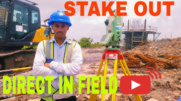 STAKE OUT BY LEICA TS. STAKE OUT POINT.