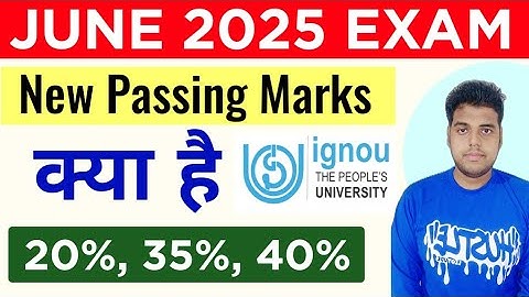 IGNOU June 2025 Exam Passing Marks | IGNOU Passing Marks For June 2025 Exam: All Courses UG & PG