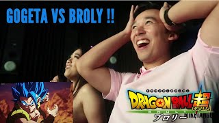 GOGETA vs BROLY ! Dragon Ball Super: Broly Cinema LIVE REACTION !!