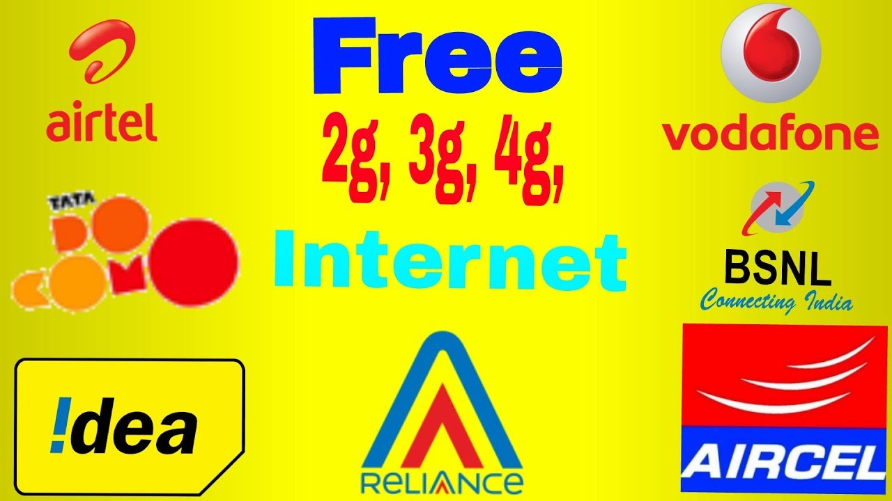 VODAFONE AND RELIANCE FREE INTERNET TRICK