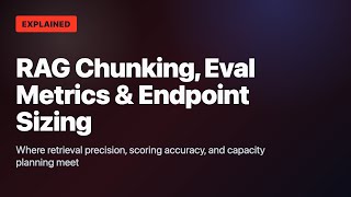 Databricks DGAI Practice: RAG Chunking, Eval Metrics & Endpoint Sizing