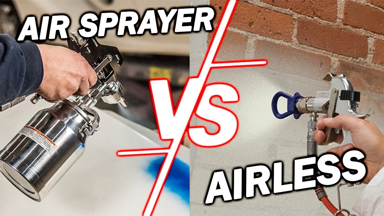 Airless vs Air Paint Sprayer YouTube