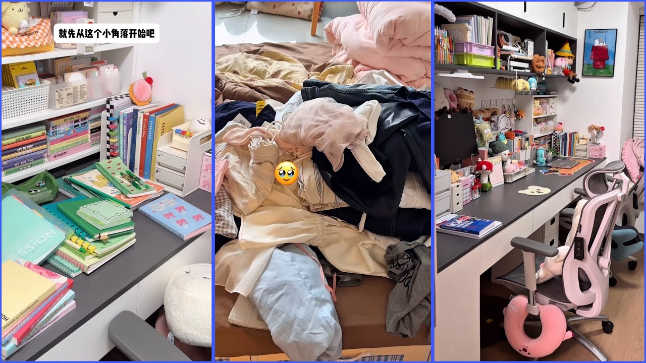 🧼✨ Study Room & Bedroom Deep Cleaning + Restocking Haul! 🎀