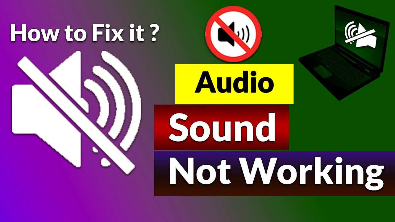 How to Fix Sound Problem on Computer laptop PC sound is not working ...