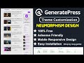 GeneratePress Premium Theme Customization 2023 [Neumorphism Design]