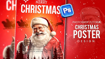 🎄 Christmas Poster Design in Photoshop | Creative & Modern ✨ 2025
