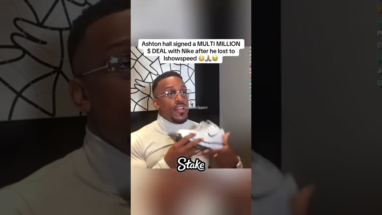 Ashton hall signed a MULTI MILLION $ DEAL with Nike after he lost to Ishowspeed 😳🙏🏽😭