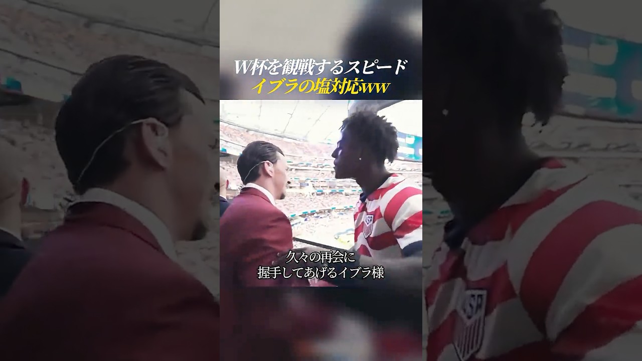 W杯を観戦するスピード イブラは塩対応ww