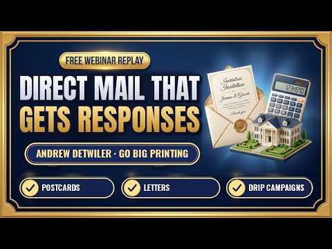 Direct Mail Marketing for Off-Market Real Estate Leads | Andrew Detwiler