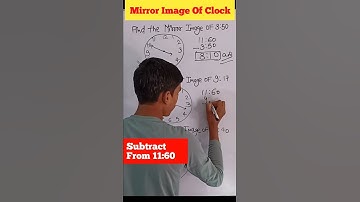 Mirror Image Of Clock | Clock Image | Mirror Image Trick #shorts #shortsfeed #mirrorimage #mirror
