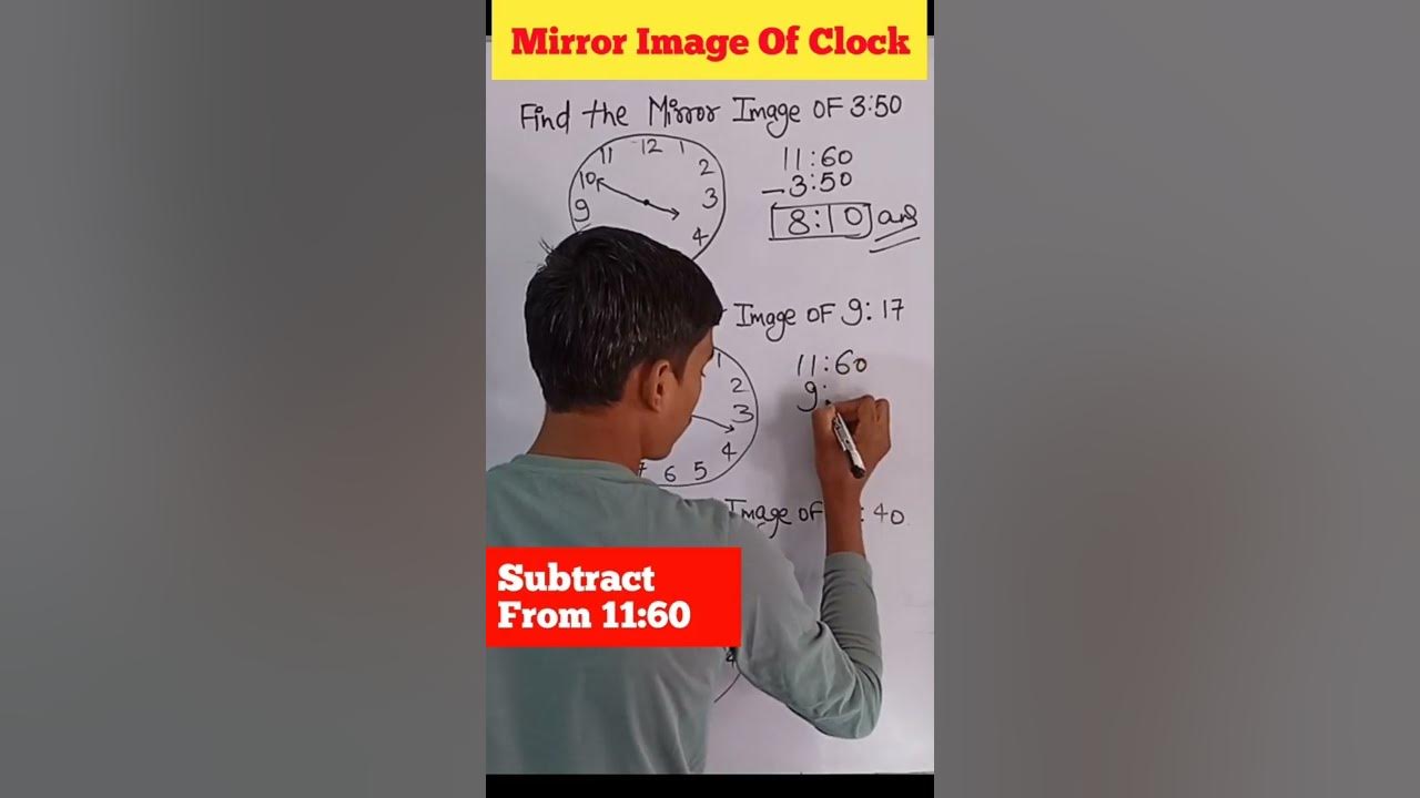 Mirror Image Of Clock Clock Image Mirror Image Trick shorts 